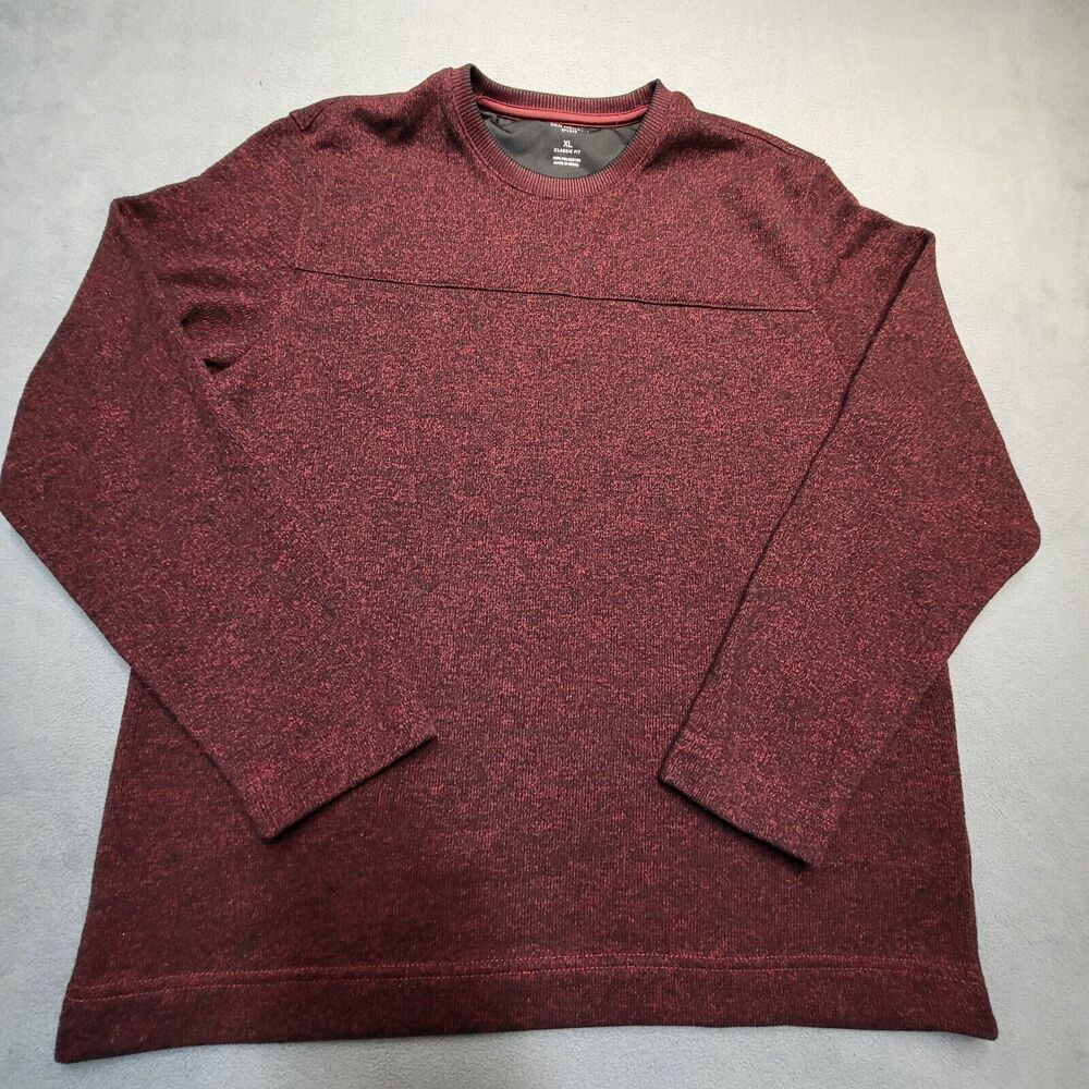 Van Heusen Sweatshirt Mens XL Red Flex Classic Fit Long Sleeve Pullover